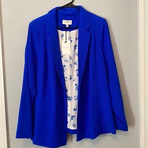 Bright blue Skies Are Blue blazer